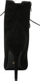 Cambridge Select Women's Peep Toe 90s Lace-Up Stiletto High Heel Ankle Bootie