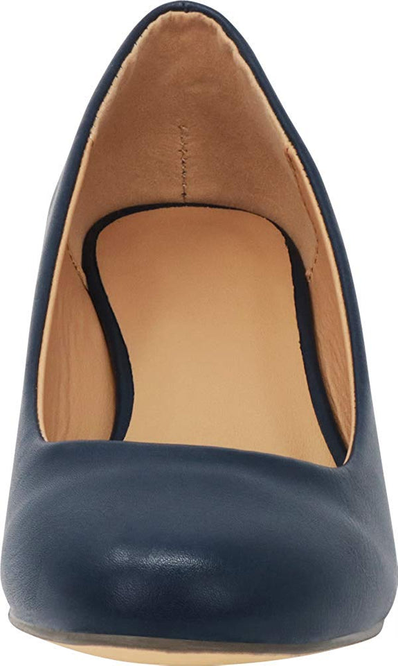 Cambridge Select Women's Closed Round Toe Slip-On Low Wrapped Comfort Wedge