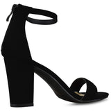 Premier Standard Women's Strappy Chunky Block High Heel - Formal, Wedding, Party Simple Classic Pump