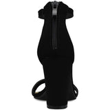 Premier Standard Women's Strappy Chunky Block High Heel - Formal, Wedding, Party Simple Classic Pump