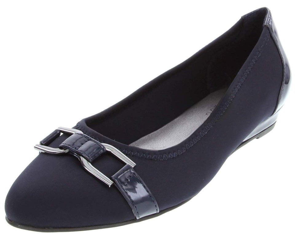 London Fog Womens Chelsea Demi-Wedge Dress Shoe