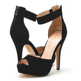DREAM PAIRS Women's Swan High Heel Plaform Dress Pump Shoes