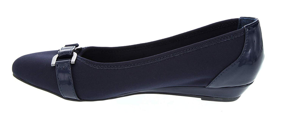 London Fog Womens Chelsea Demi-Wedge Dress Shoe