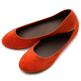 Ollio Womens Shoe Ballet Light Faux Suede Low Heels Flat