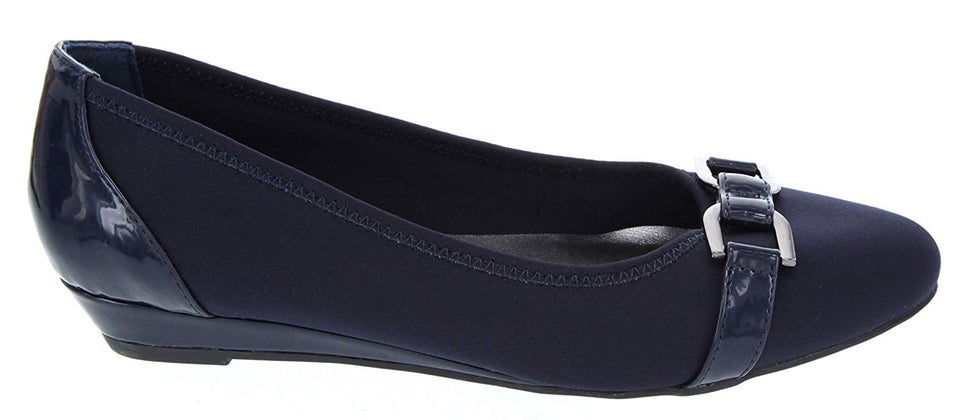 London Fog Womens Chelsea Demi-Wedge Dress Shoe